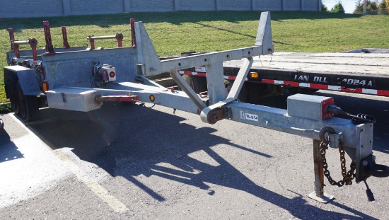 2015 BRINDLE PRODUCTS MODEL PMT132 TANDEM AXLE POLE/MATERIAL TRAILER, VIN 1LPMP4028EG085636