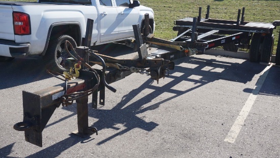 TJ WELDING SINGLE AXLE UTILITY POLE TRAILER, VIN