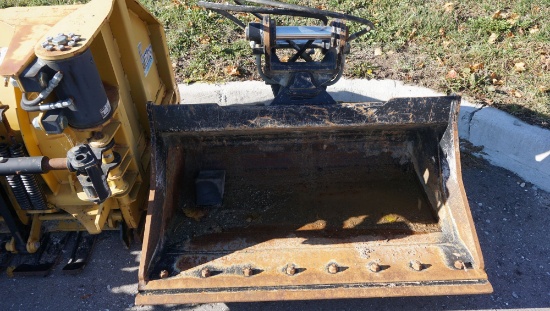 AMI HTD1416E48 0.45 CYD CAP HYDRAULIC TILT DITCH CLEANING EXCAVATOR BUCKET, S/N 191410-01-12