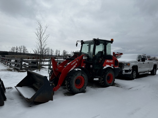 2021 KUBOTA R640 WHEEL LOADER, S/N 10118 (906 HOURS) C/W WERK-BRAU K7175-C 74" BUCKET