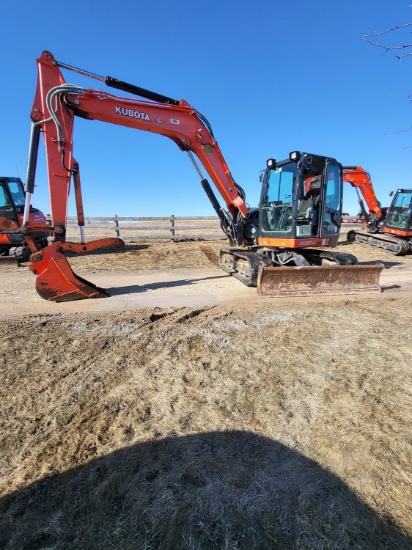 2018 KUBOTA KX080-4, 8-TON CAPACITY CRAWLER EXCAVATOR, S/N 45587 (2,715 HRS) C/W KUBOTA K9987QCT