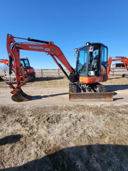 2019 KUBOTA KX040-4, 4 TON CAPACITY MINI CRAWLER EXCAVATOR, S/N 36648 (1,525 HRS) C/W KUBOTA MODEL K
