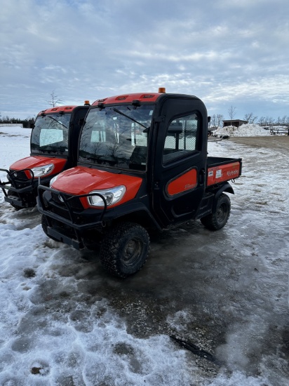 2021 KUBOTA RTV-X1100 UTILITY VEHICLE W/ DUMP BOX, S/N 65801 (516 HRS)
