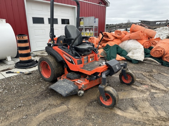 2018 KUBOTA ZD1211 ZERO TURN LAWNMOWER, S/N 26227