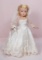 ALEXANDER HARD PLASTIC MARGARET ROSE IN BRIDAL WREATH GOWN. $150/300