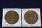 2 - 1878, 1890 CC, gold plated