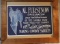 Al Furstnow advertising sign, paper board, framed, 12
