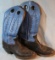 Poncho cowboy boots, 10 1/2 D