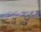 Peters, Les, Mule deer oil painting, framed, 8
