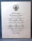 Orignal President Trump Inaugural Invitation, Jan., 2017, 11