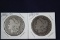 2 Morgan dollars: 1882 CC, 1892 CC