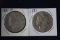 2 Morgan dollars: 1881, 1881 O
