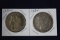 2 Morgan dollars: 1883 O, 1884