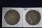 2 Morgan dollars:  1883 CC