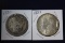 2 Morgan dollars: 1880, 1883