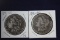 2 Morgan dollars:  1899 CC