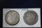 2 Morgan dollars: 1878 CC, 1889