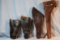 4 vintage holsters