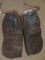 Toomey Saddle Shop batwing chaps, rough-outs, show genuine wear, bought in