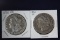 2 Morgan dollars: 1890 CC