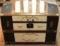Large dome top steamer trunk, nice