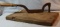 Vintage tobacco cutter and barbed wire display