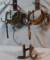 2 buffalo hide scales and sheep paint/branding iron