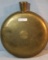 Brass bed warmer and wool covered canteen