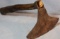 Native American tools, garden hoe and rawhide bound tomahawk