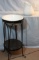 Vintage wrought iron wash stand w/pitcher & bowl, Royal Ironstone bowl