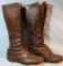 High top Cavalry lace-up boots and Cavalry stirrups