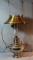 Nickel/Brass hanging oil lamp