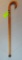 Leather covered walking cane with sword, rare