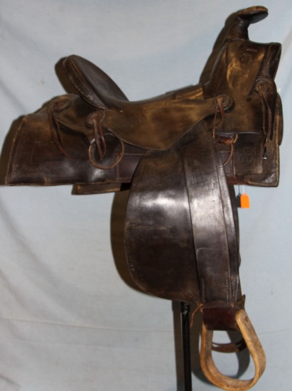 J. S. Collins A-fork saddle, 15"