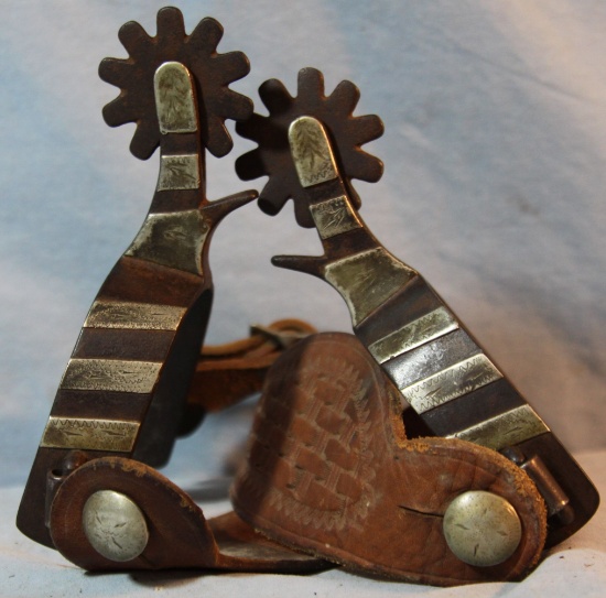 Crockett silver mtd spurs