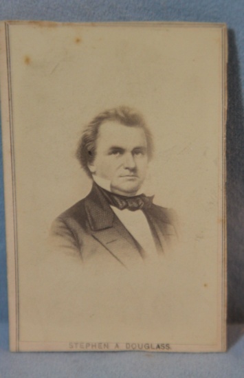 Stephen A. Douglas photo, 4" h x 2.5", original photo