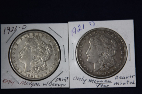 2 - 1921 D, only Morgan from Denver Mint