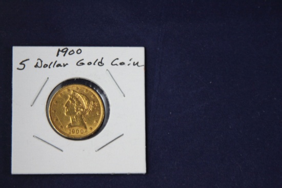 1900 $5 Liberty Head, gold coin