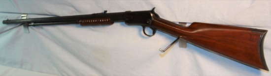 Win. 1890 rifle, .22 Short, #198536, re-blued, looks new