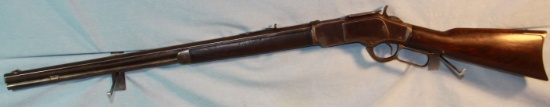 Win. 1873 rifle, .32 WCF, 24" oct. barrel, #328203, bore needs cleaning