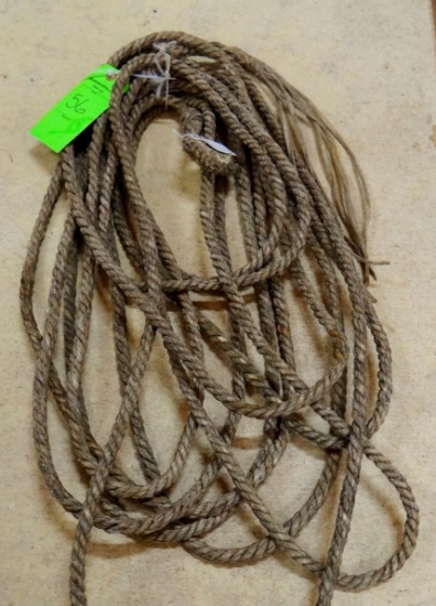 Twisted /braided rawhide riata, near mint