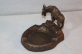 Beil, C. A. (1894-1976) bronze sculpture, Mountain Goat ashtray, 4
