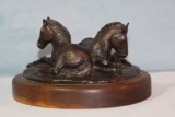 Lillegard, Steve bronze sculpture, Young Colts Nappin', 41/250, 3
