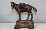 Beil, C. A. bronze sculpture, The Packhorse, 5