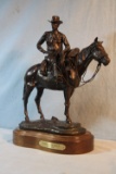 Heikka, E. E. bronze sculpture, Cowboy Horseback Relaxin', 1/30, 1994, 14