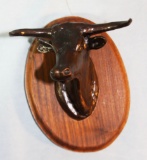 CM Russell bronze sculpture, Steer Head, 1916, 40/150, 4
