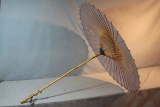 Fancy ladies silk parasol, made in the orient, pre-WWII