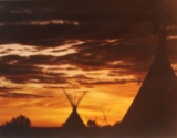 Reiswig, Barry, Teepee At Fort Union, 1984, framed photo, 15