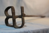 Branding iron and 2 beef gambrels