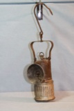 Large carbide mining lamp and wick-style miner's lamp